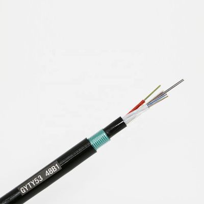 PE Kılıflı Dış Mekan Doğrudan Gömülü Fiber Optik 12 Çekirdekli Kablo G.652D