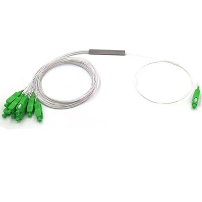Çelik Boru Tipi 4 Yollu Fiber Ayırıcı, SC APC PLC Ayırıcı 1x4