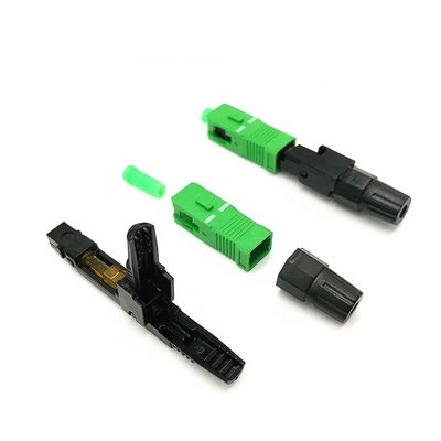 Fiber Optik Bırakma Kablosu İçin Özelleştirilmiş Plastik SC Hızlı Konnektör