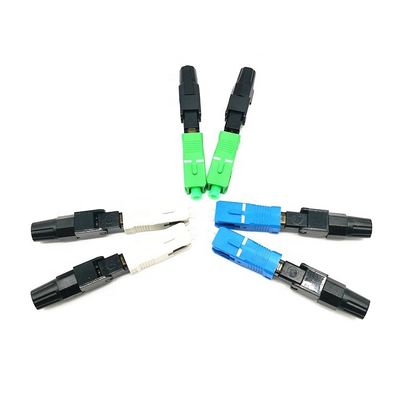 Fiber Optik Bırakma Kablosu İçin Özelleştirilmiş Plastik SC Hızlı Konnektör