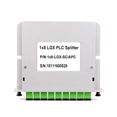 SC APC Konnektörlü 8 Yollu PLC Fiber Optik Bölücü Kaset Tipi 1x8