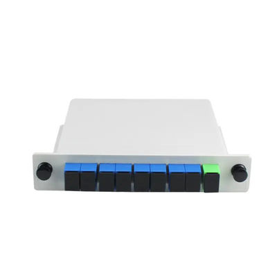 SC APC Konnektörlü 8 Yollu PLC Fiber Optik Bölücü Kaset Tipi 1x8