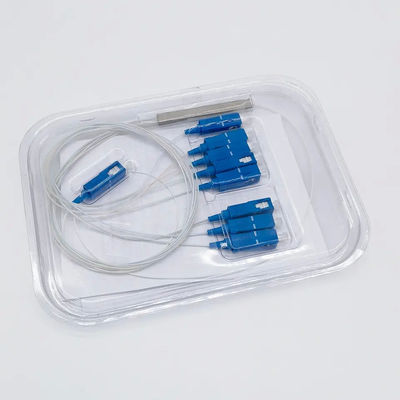 SC UPC Konnektörlü 1 Metre Fiber Optik Mini PLC Bölücü 1x8