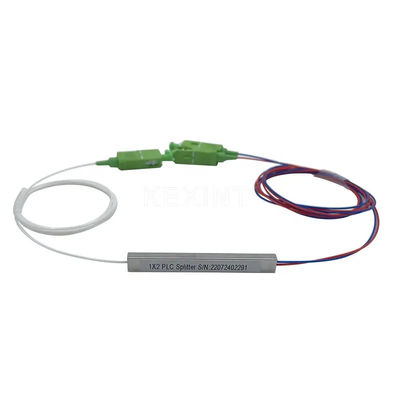 SC Konnektörlü FTTH Fiber Optik PLC Bölücü 1x2 Mikro Çelik Boru Tipi