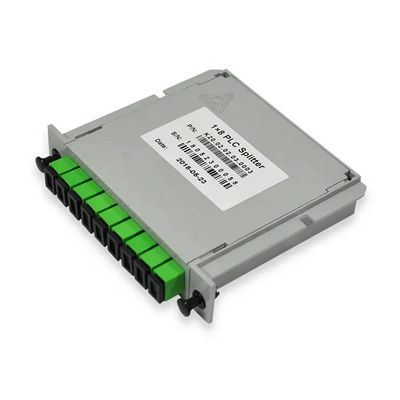 SC UPC Konnektörlü Kaset Tipi PLC Fiber Optik Bölücü 1x8