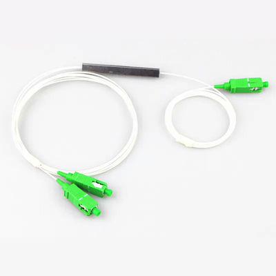 Optik 1x2 PLC Fiber Bölücü SC APC UPC Tek Modlu Mikro Çelik Boru Tipi