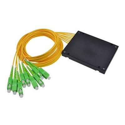 1×8 ABS Kutu PLC Bölücü Konnektörlü 8 Yollu G657A1 Fiber Tipi