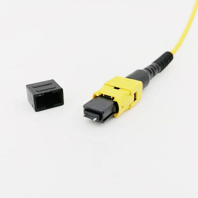 Dişi Erkek 12 Çekirdekli 24 Çekirdekli SM MM Tipi MPO MTP Fiber Optik Konnektör