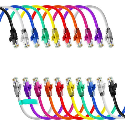 Özelleştirilmiş Cat6A Ethernet Yama Kablosu, 5m 1m Uzunluklu S FTP İnce Yama Kablosu