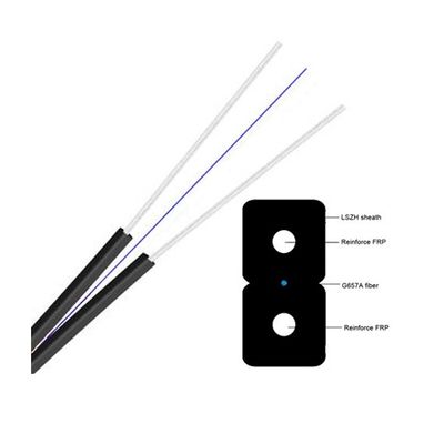 Yüksek Hızlı Bağlantı için Dayanıklı 300N 850nm Dalga Uzunluğu Fiber Optic Drop Kablo
