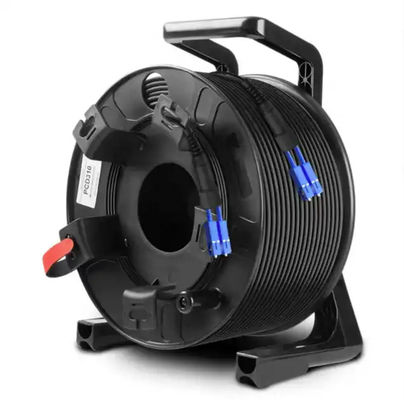 Siyah Dış Kablo Roleri 300M 250M 200M 150M 100m LC'den LC'ye Fiber Patch Cord Uzantı Kablo Bobini